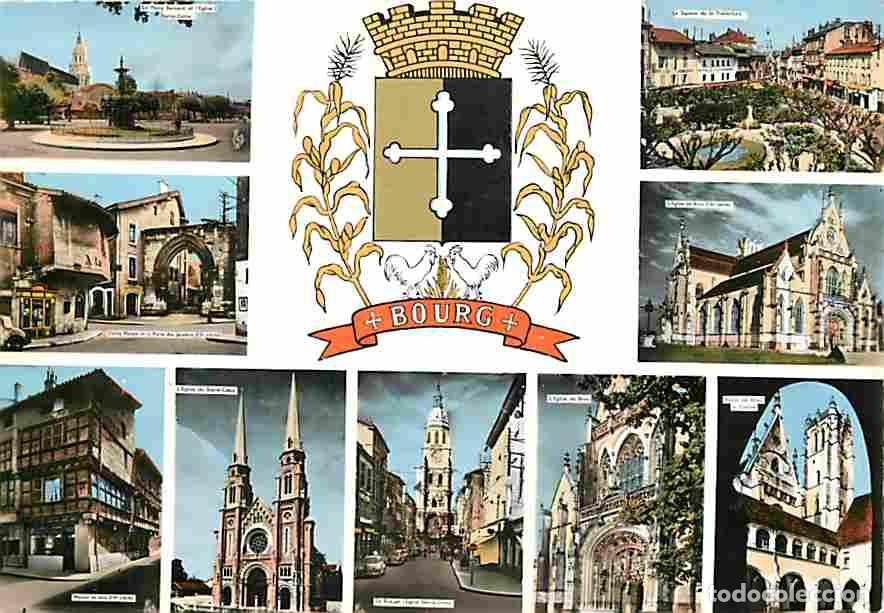 Postais: Francia - 01 - Bourg en Bresse - Multivues - Blasons - CPM - Voir Scans Recto-Verso