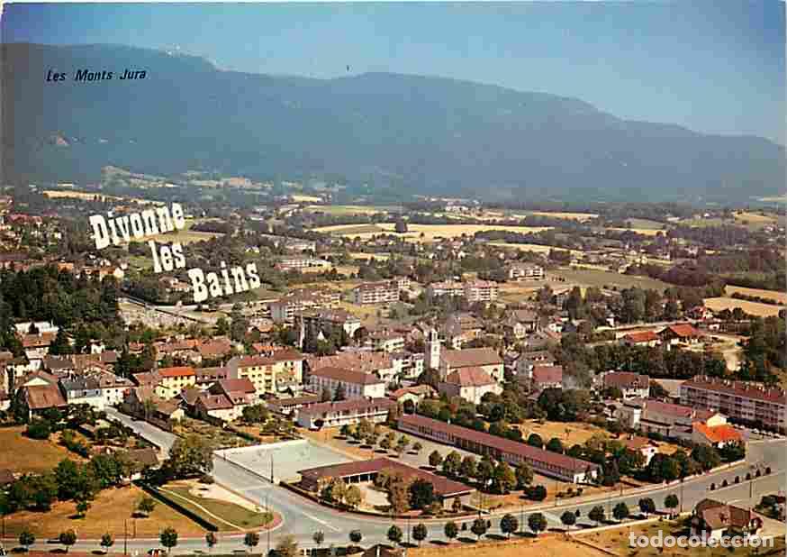 Cartoline: Francia - 01 - Divonne les Bains - Vue G&eacute;n&eacute;rale a&eacute;rienne - Les Monts Jura - Carte Neuve - CPM - Voir