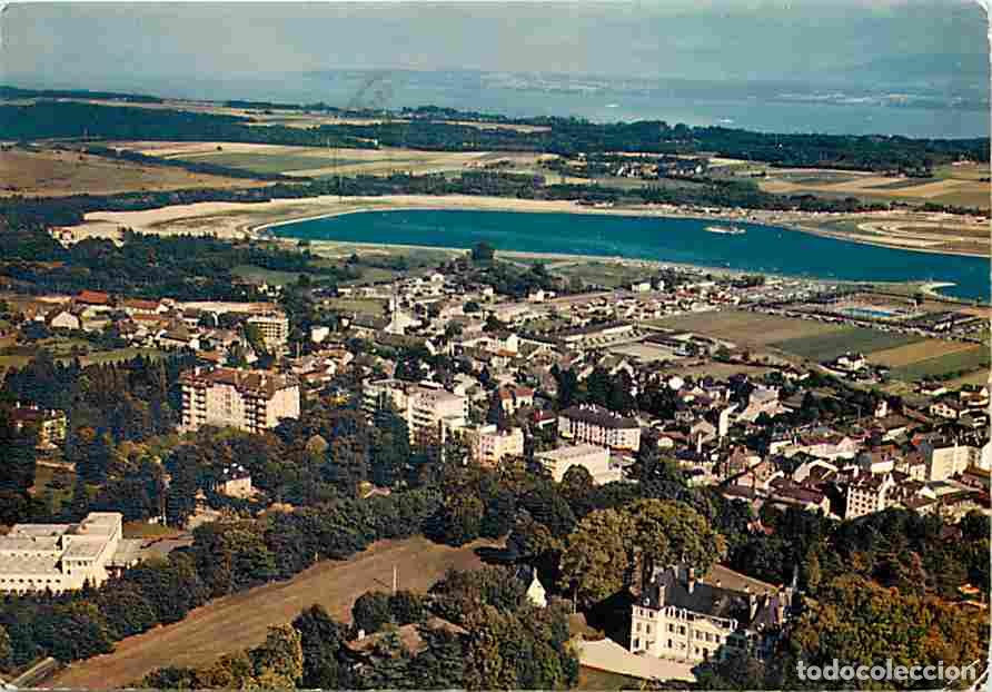 Postales: Francia - 01 - Divonne les Bains - Vue a&eacute;rienne - Le Chateau - Le Casino - Les grands Hotels - Le La
