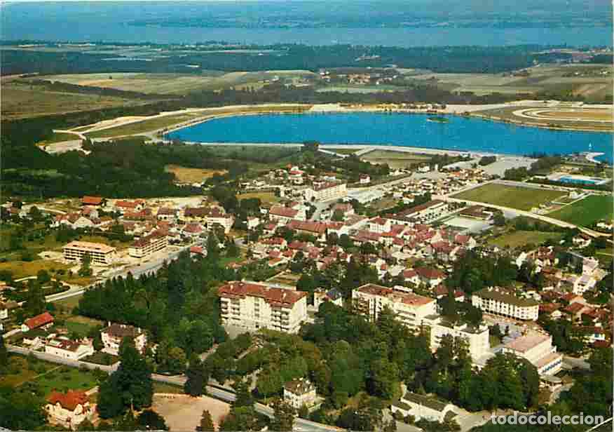 Postales: Francia - 01 - Divonne les Bains - La Ville - Le Lac - Le Lac L&eacute;man - Vue a&eacute;rienne - Carte Neuve - C
