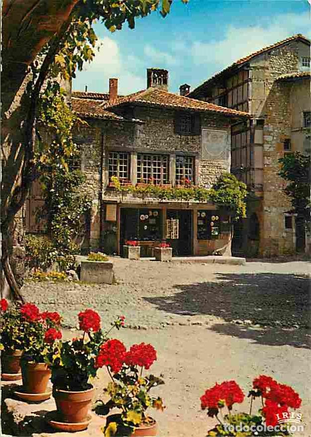 Postkarten: Francia - 01 - P&eacute;rouges - Cit&eacute; M&eacute;di&eacute;vale - Place et Maison du Cadran - Flamme Postale SNCF - CPM - V