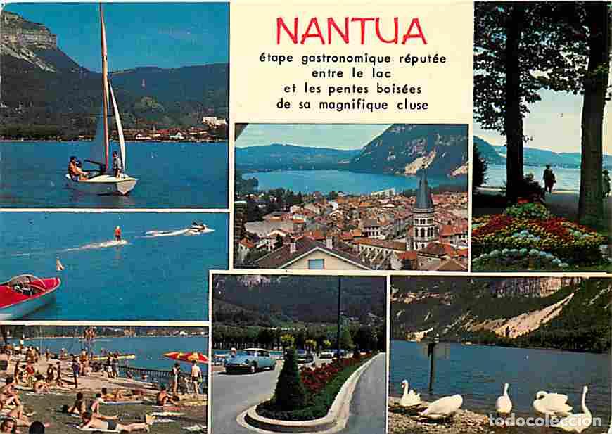 Postkarten: Francia - 01 - Nantua - Multivues - Automobiles - Cygnes - Plage - CPM - Voir Scans Recto-Verso
