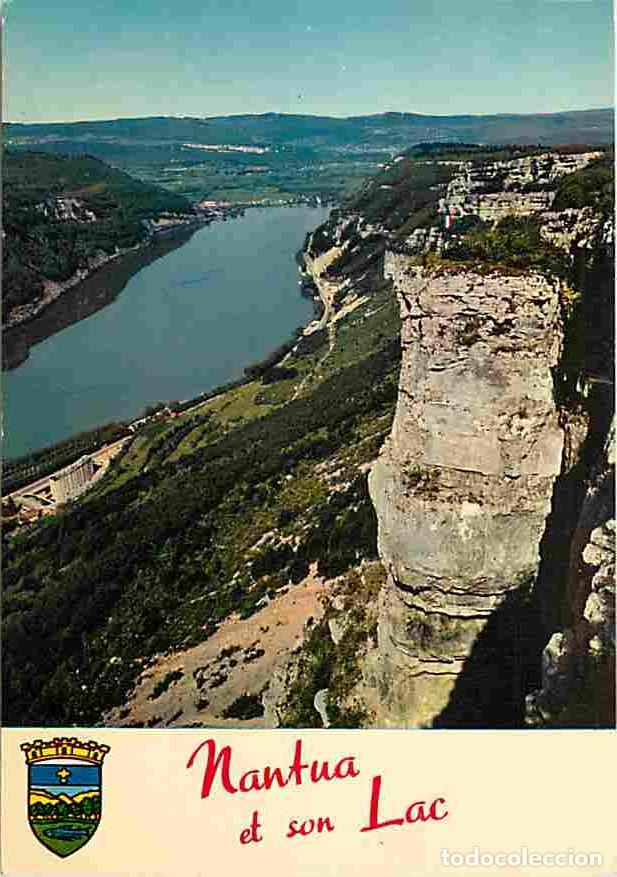 Postkarten: Francia - 01 - Nantua - Son Lac ses Montagnes - La Colonne et les Monts d'Ain - Blasons - Flamme Pos