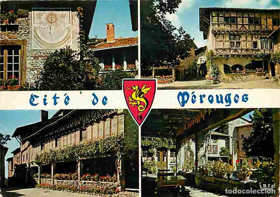 Postkarten: Francia - 01 - P&eacute;rouges - Cit&eacute; M&eacute;di&eacute;vale - Multivues - Blasons - CPM - Voir Scans Recto-Verso