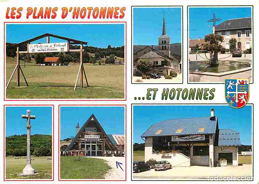 Postkarten: Francia - 01 - Hotonnes - Les Plans d'Hotonnes - Multivues - Automobiles - Blasons - CPM - Voir Scan