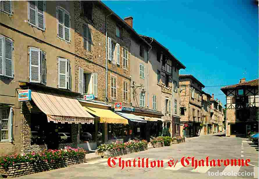Postkarten: Francia - 01 - Chatillon sur Chalaronne - Ville Fleurie - Centre Ville - Commerces - Fleurs - CPM -