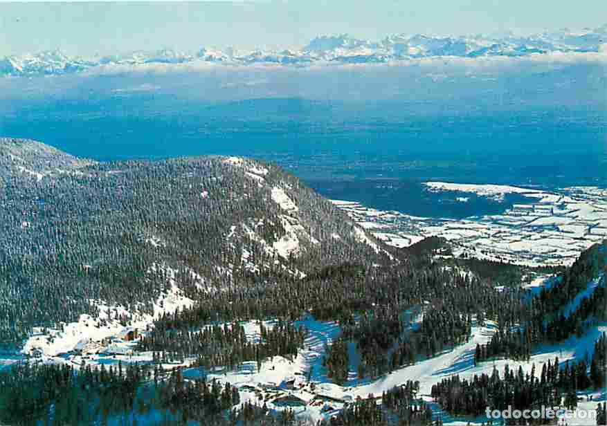 Postais: Francia - 01 - Le Col de la Faucille - Vue sur le Mont Blanc et le Lac L&eacute;man depuis la Faucille - Hi