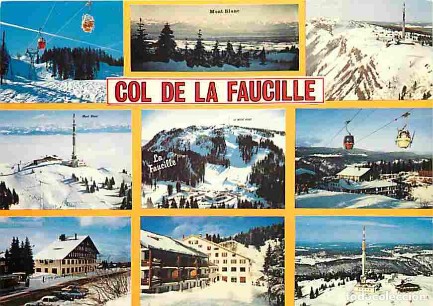 Postais: Francia - 01 - Le Col de la Faucille - Multivues - Hiver - Neige - Automobiles - Carte Neuve - CPM -