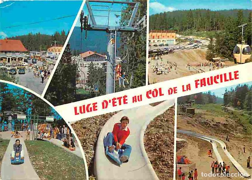 Postkarten: Francia - 01 - Le Col de la Faucille - Luge d'&eacute;t&eacute; - Multivues - Automobiles - Carte Neuve - CPM - Vo