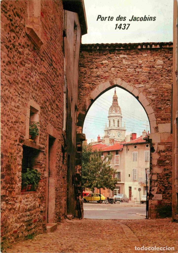 Postkarten: Francia - 01 - Bourg en Bresse - La Porte des Jacobins datant de 1437 - Automobiles - CPM - Carte Ne