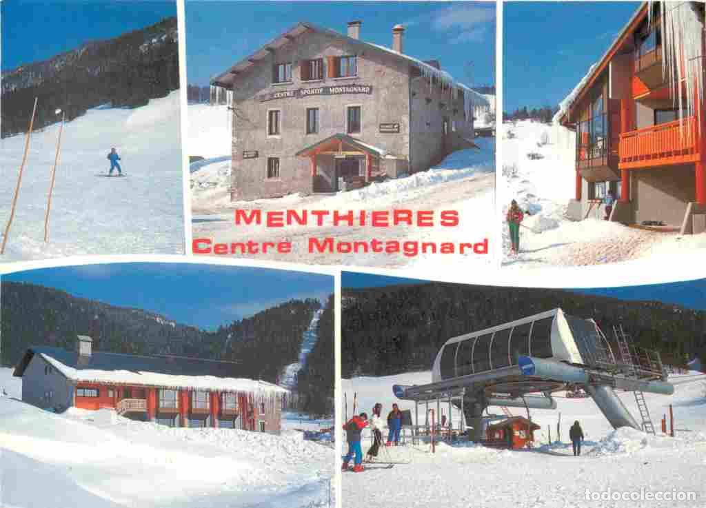 Postkarten: Francia - 01 - Bellegarde - Centre sportif Montagnard de Menthi&egrave;res - Multivues - Hiver - Neige - CP