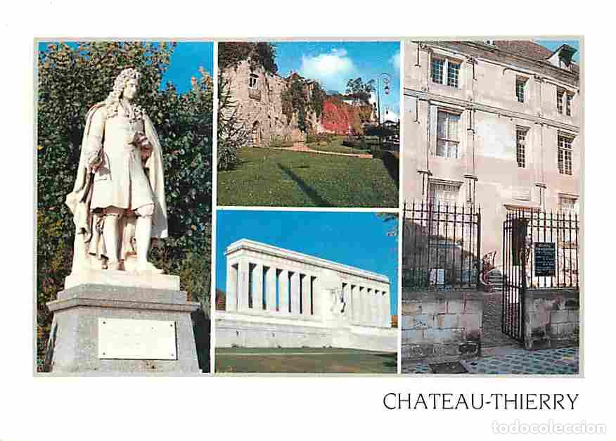 Cartes Postales: Francia - 02 - Ch&acirc;teau Thierry - Multivues - Monument Jean de la Fontaine - CPM - Voir Scans Recto-V