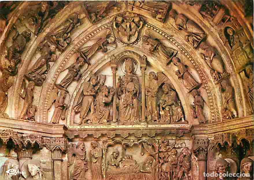 Cartes Postales: Francia - 02 - Laon - La Cath&eacute;drale Notre Dame - Tympan portail nord de la fa&ccedil;ade ouest - Art Religi