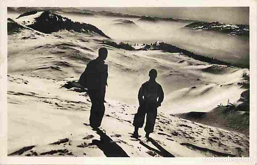 Postais: Francia - 01 - Ain - Les champs de neige du Cret d'Eau et le Jura - CPM - Voir Scans Recto-Verso