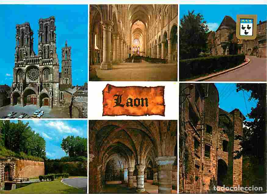 Postkarten: Francia - 02 - Laon - Multivues - Blasons - CPM - Voir Scans Recto-Verso