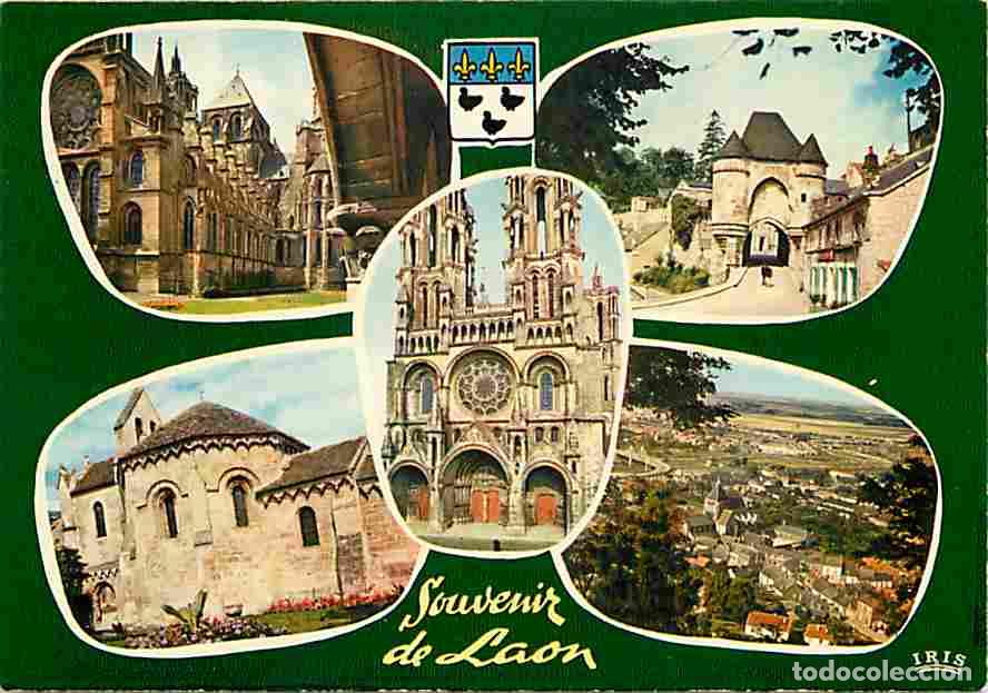 Postkarten: Francia - 02 - Laon - Multivues - Blasons - CPM - Voir Scans Recto-Verso