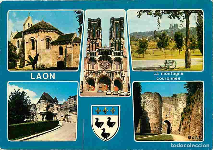 Postkarten: Francia - 02 - Laon - Multivues - Blasons - CPM - Voir Scans Recto-Verso