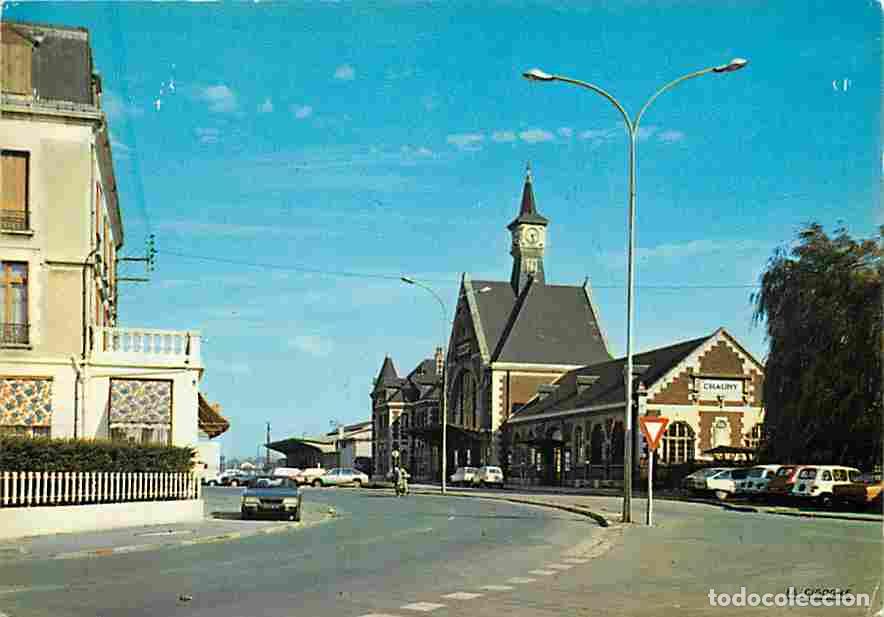 Postkarten: Francia - 02 - Chauny - La Gare - Automobiles - CPM - Voir Scans Recto-Verso
