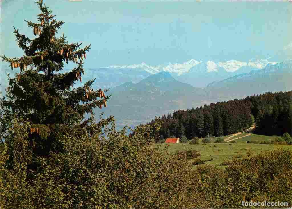 Postkarten: Francia - 01 - Hauteville Lompn&egrave;s - Col de la L&egrave;be - Vue sur le Mont-Blanc - CPM - Voir Scans Recto-