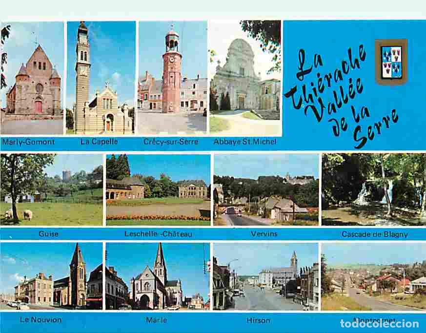 Postkarten: Francia - 02 - Aisne - La Thi&eacute;rache - Vall&eacute;e de la Serre - Multivues - Blasons - CPM - Voir Scans Re