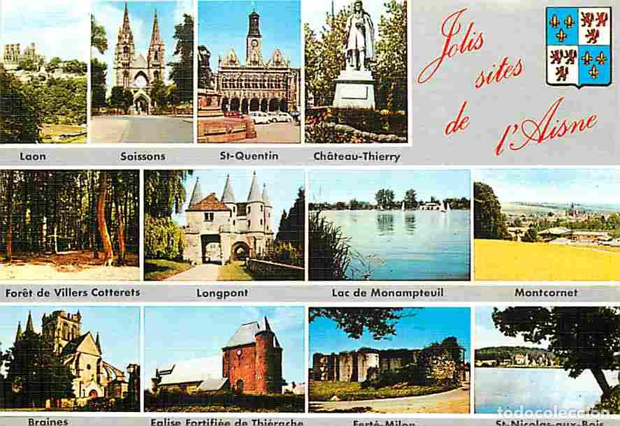 Postkarten: Francia - 02 - Aisne - Multivues - Blasons - Carte Neuve - CPM - Voir Scans Recto-Verso