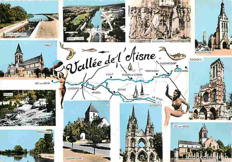 Postkarten: Francia - 02 - Aisne - Vall&eacute;e de l'Aisne - Multivues - CPM - Voir Scans Recto-Verso