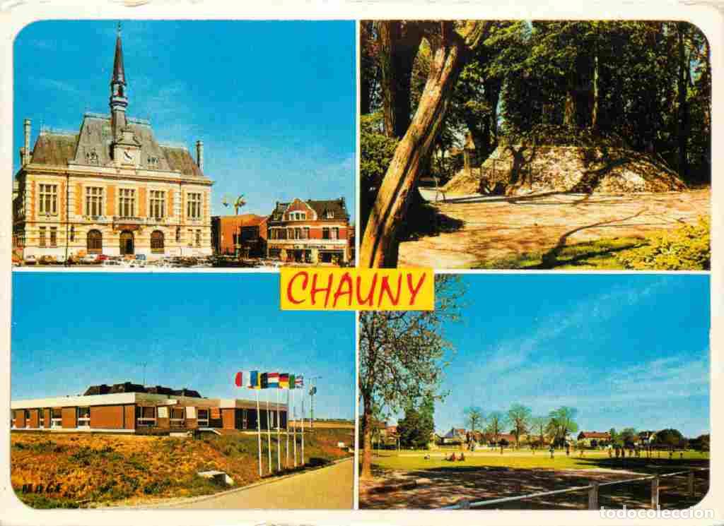 Postcards: Francia - 02 - Chauny - Multivues - CPM - Flamme Postale de Chauny 02 - Voir Scans Recto-Verso