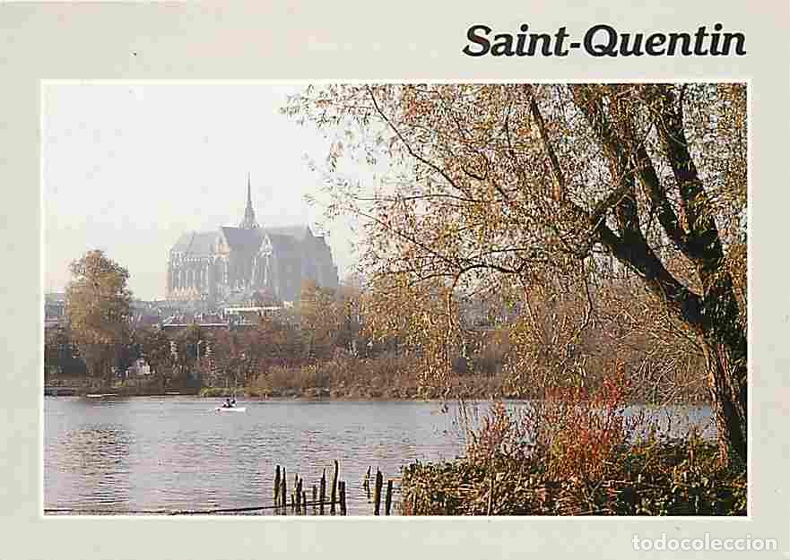 Postcards: Francia - 02 - Saint Quentin - La Basilique - L'&eacute;tang d'Isle - CPM - Voir Scans Recto-Verso