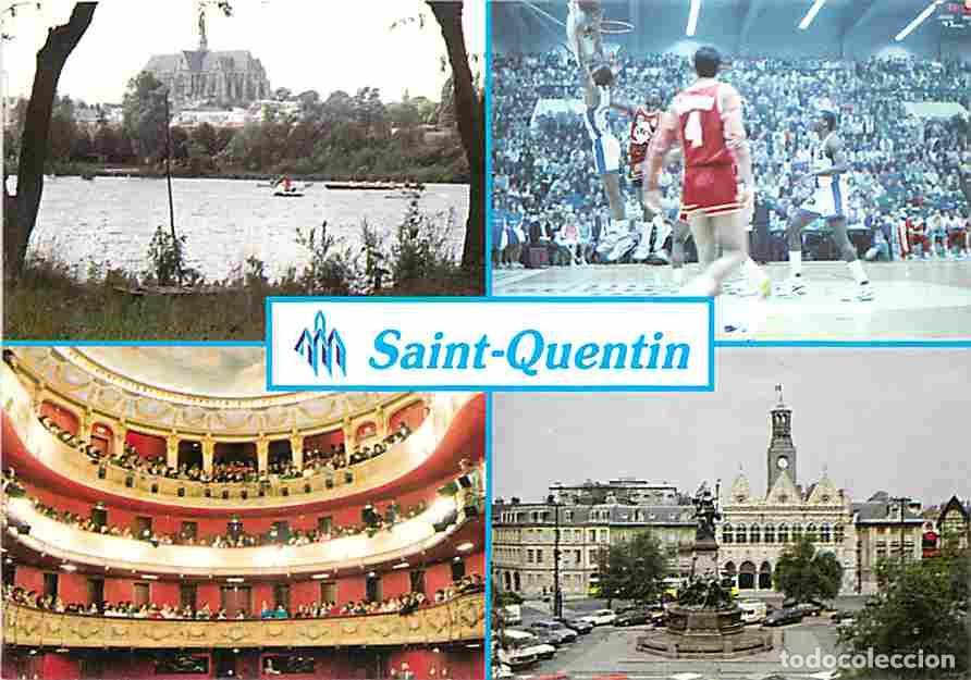Postcards: Francia - 02 - Saint Quentin - Multivues - SQBB Basket - CPM - Voir Scans Recto-Verso