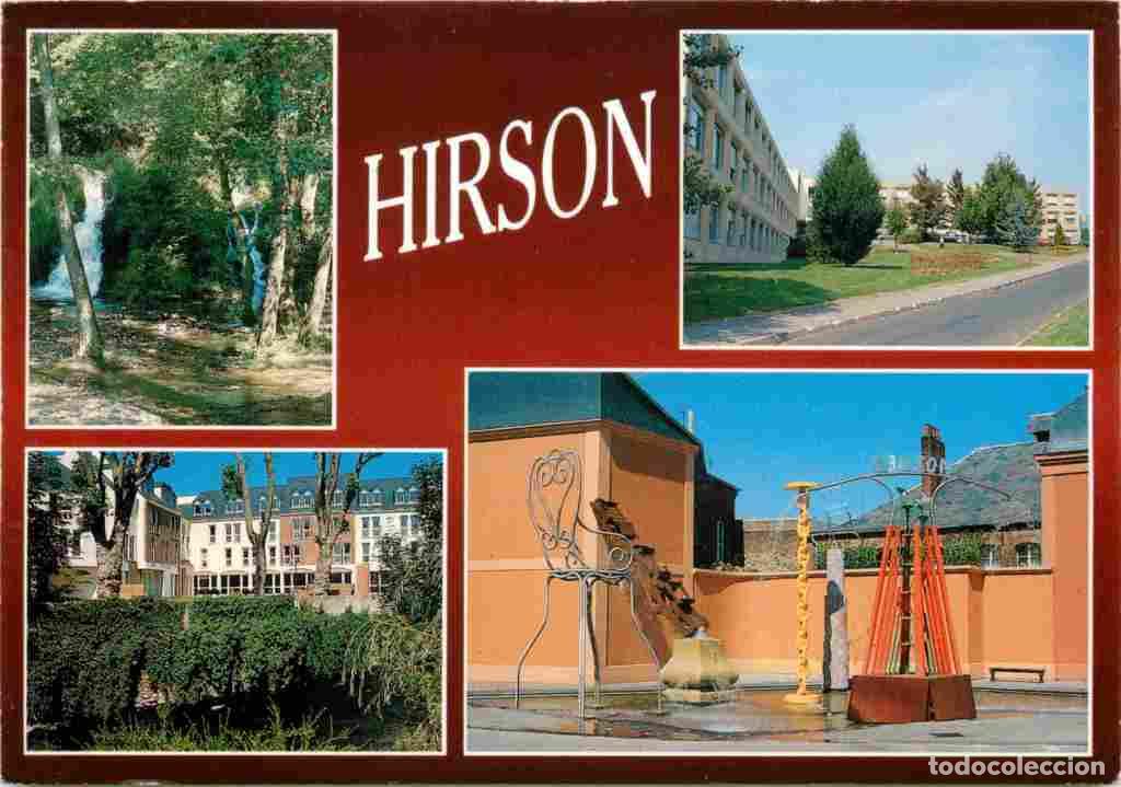 Postcards: Francia - 02 - Hirson - Multivues - La fontaine �uvre de Patrick Saytour - CPM - Flamme Postale du g