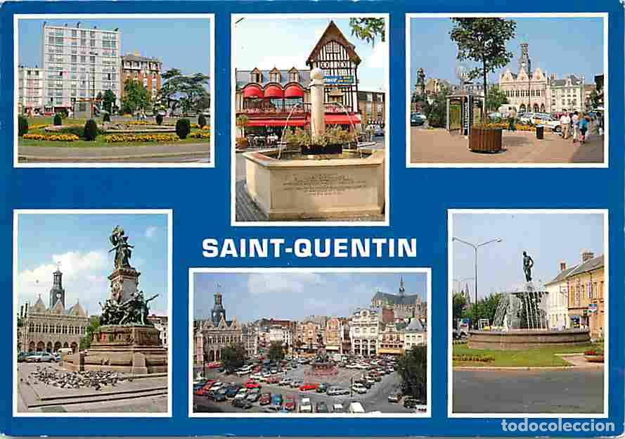 Postcards: Francia - 02 - Saint Quentin - Multivues - Automobiles - CPM - Voir Scans Recto-Verso
