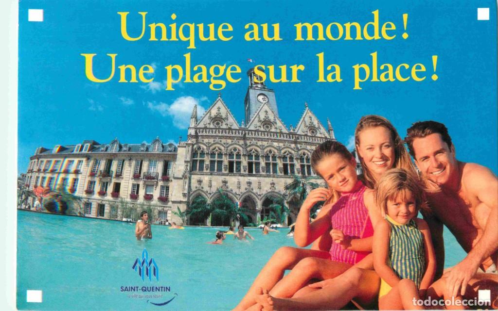 Postcards: Francia - 02 - Saint Quentin - Carte Publicitaire pour Les Plages de Saint Quentin - Art illustratio