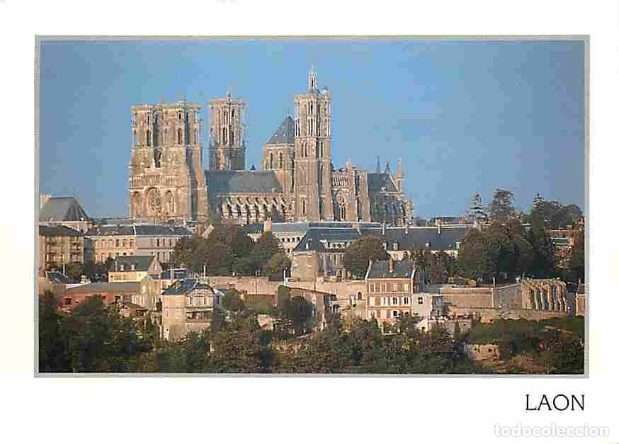 Cartoline: Francia - 02 - Laon - La Cath&eacute;drale vue du Plateau Saint Vincent - CPM - Voir Scans Recto-Verso