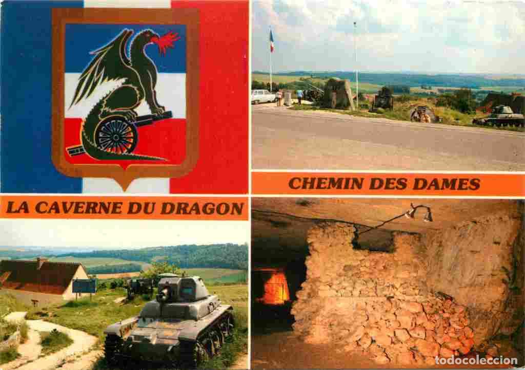 Postales: Francia - 02 - Aisne - Le Chemin des Dames - La Caverne du Dragon - Multivues - Blasons - CPM - Voir