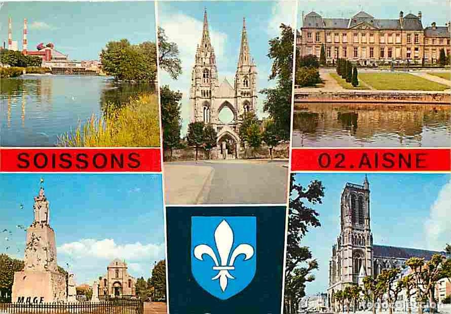Postales: Francia - 02 - Soissons - Multivues - Blasons - CPM - Voir Scans Recto-Verso