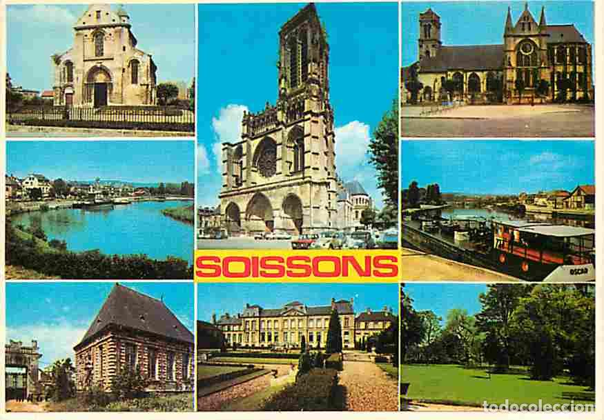 Postcards: Francia - 02 - Soissons - Multivues - Flamme Postale - CPM - Voir Scans Recto-Verso