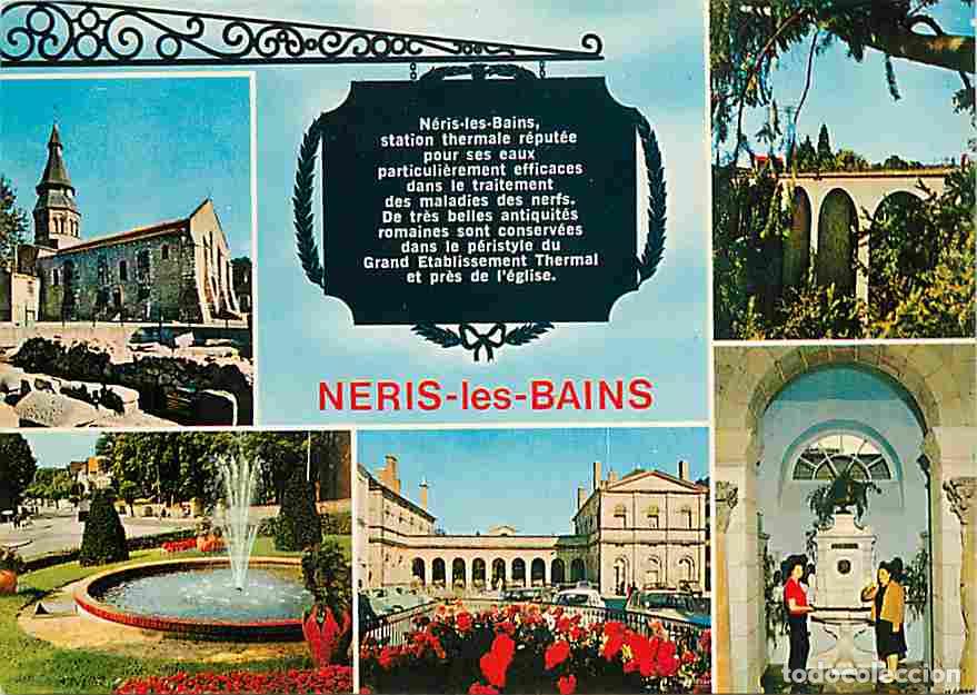 Cartes Postales: Francia - 03 - N&eacute;ris les Bains - Multivues - Automobiles - CPM - Voir Scans Recto-Verso