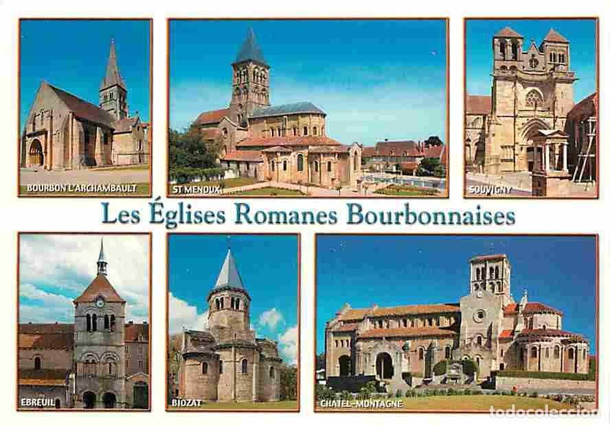 Postcards: Francia - 03 - Allier - Eglises Romanes Bourbonnaises - Multivues - CPM - Voir Scans Recto-Verso