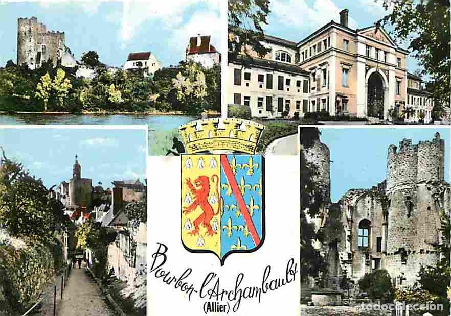 Postales: Francia - 03 - Bourbon l'Archambault - Multivues - Blasons - Flamme Postale - CPM - Voir Scans Recto