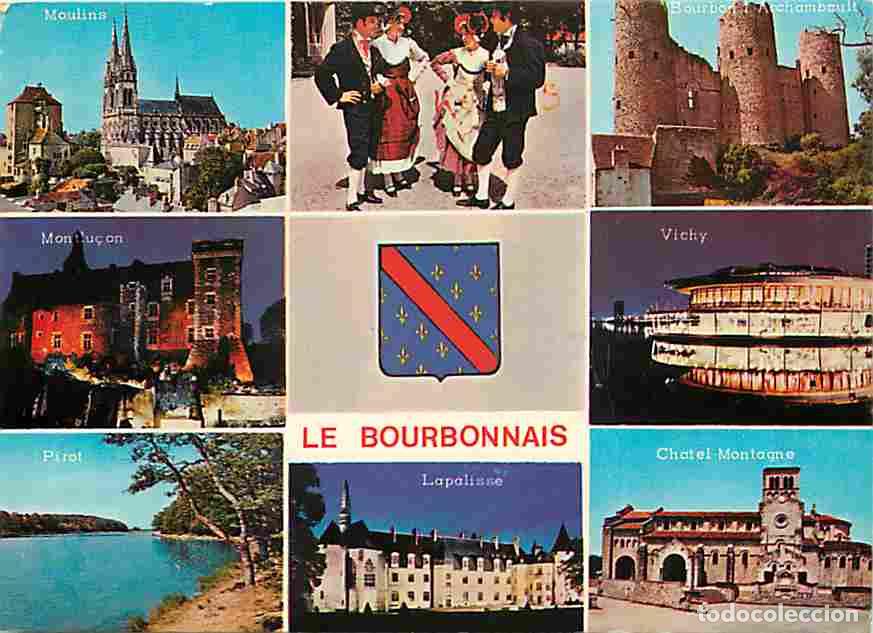 Postais: Francia - 03 - Allier - Bourbonnais - Multivues - Folklore - Blasons - Flamme Postale - CPM - Voir S
