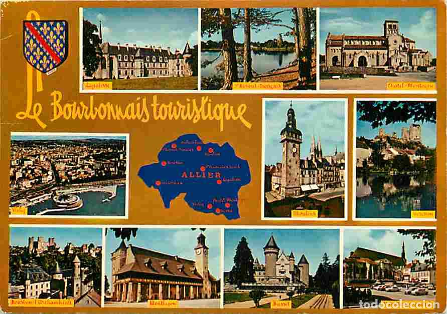 Postais: Francia - 03 - Allier - Bourbonnais - Multivues - Blasons - Carte G&eacute;ographique - CPM - Voir Scans Re