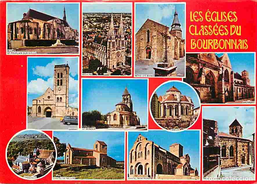Postais: Francia - 03 - Allier - Eglises du Bourbonnaiss - Multivues - CPM - Voir Scans Recto-Verso