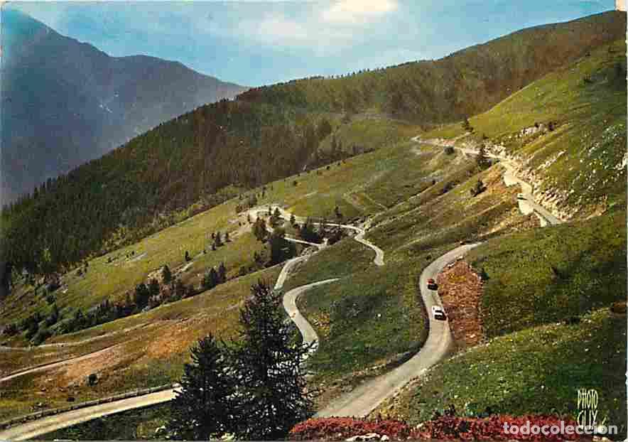 Postais: Francia - 04 - Allos - Le Col d'Allos - Descente sur Barcelonnette - Etat l&eacute;ger pli visible - CPM -