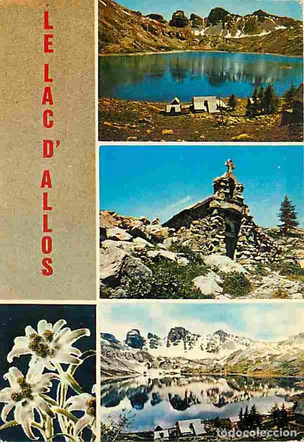 Postais: Francia - 04 - Allos - Le Lac d'Allos - Multivues - Fleurs - Flamme Postale de Allos - CPM - Voir Sc