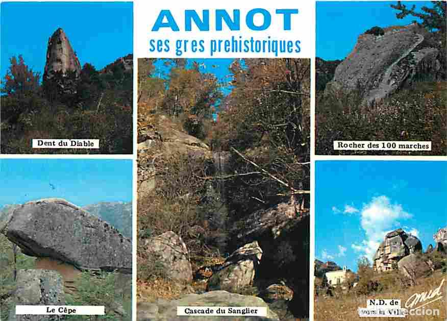 Postkarten: Francia - 04 - Annot - Ses gr&eacute;s Pr&eacute;historique - Multivues - CPM - Voir Scans Recto-Verso