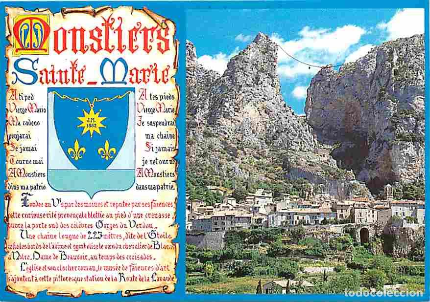 Postkarten: Francia - 04 - Moustiers Sainte Marie - Vue G&eacute;n&eacute;rale - Blasons - Carte Neuve - CPM - Voir Scans Rect