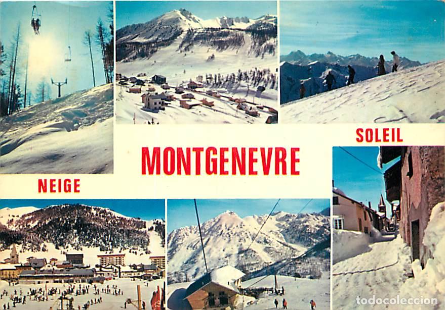 Postales: Francia - 05 - Montgen&egrave;vre - Multivues - Hiver - Neige - Flamme Postale de Montgen&egrave;vre - CPM - Voir