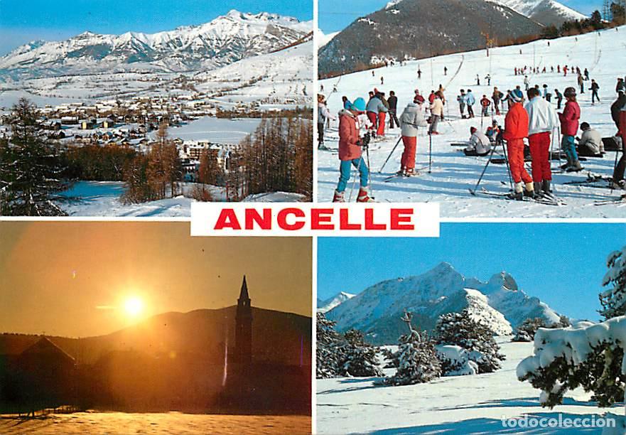 Postcards: Francia - 05 - Ancelle - Multivues - Hiver - Neige - Skieurs - Flamme Postale de Ancelle - CPM - Voi