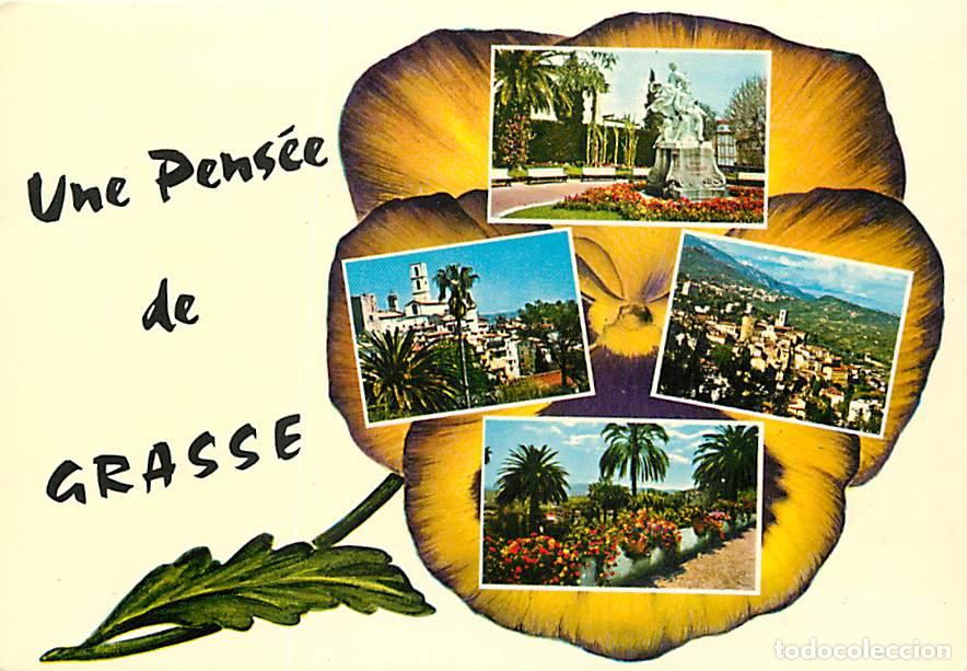 Postales: Francia - 06 - Grasse - Multivues - Une Pens&eacute;e de Grasse - Fleurs - CPM - Carte Neuve - Voir Scans R