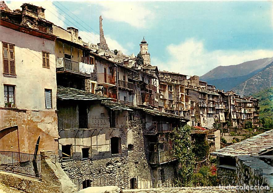 Postais: Francia - 06 - Tende - Le vieux bourg domin&eacute; par les ruines du Ch&acirc;teau de Lascaris - CPM - Carte Neu